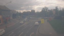 Křižovatka ulic Komenského a Velké Novosady