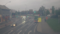 Křižovatka ulic Komenského a Velké Novosady