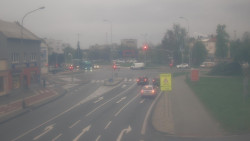 Křižovatka ulic Komenského a Velké Novosady