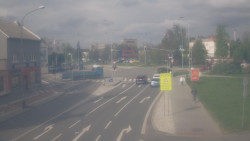 Křižovatka ulic Komenského a Velké Novosady