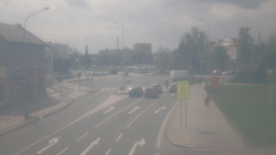 Křižovatka ulic Komenského a Velké Novosady