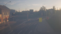 Křižovatka ulic Komenského a Velké Novosady