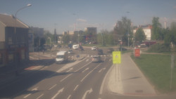 Křižovatka ulic Komenského a Velké Novosady