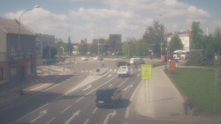 Křižovatka ulic Komenského a Velké Novosady