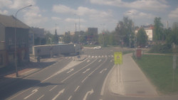 Křižovatka ulic Komenského a Velké Novosady