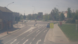 Křižovatka ulic Komenského a Velké Novosady