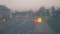 Křižovatka ulic Komenského a Velké Novosady