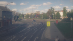 Křižovatka ulic Komenského a Velké Novosady