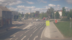 Křižovatka ulic Komenského a Velké Novosady