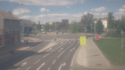 Křižovatka ulic Komenského a Velké Novosady