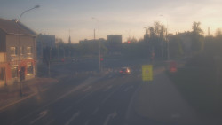 Křižovatka ulic Komenského a Velké Novosady