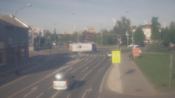 Křižovatka ulic Komenského a Velké Novosady