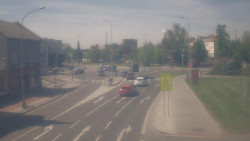 Křižovatka ulic Komenského a Velké Novosady