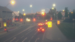 Křižovatka ulic Komenského a Velké Novosady