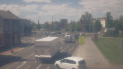 Křižovatka ulic Komenského a Velké Novosady