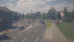 Křižovatka ulic Komenského a Velké Novosady