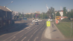 Křižovatka ulic Komenského a Velké Novosady