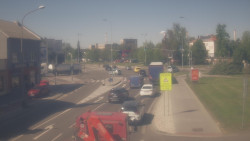 Křižovatka ulic Komenského a Velké Novosady