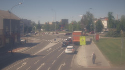 Křižovatka ulic Komenského a Velké Novosady