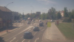 Křižovatka ulic Komenského a Velké Novosady