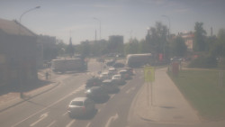 Křižovatka ulic Komenského a Velké Novosady