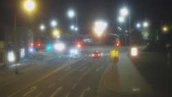 Křižovatka ulic Komenského a Velké Novosady