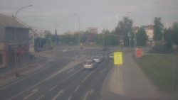 Křižovatka ulic Komenského a Velké Novosady