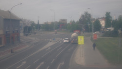 Křižovatka ulic Komenského a Velké Novosady