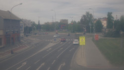 Křižovatka ulic Komenského a Velké Novosady