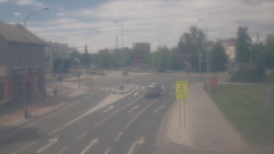 Křižovatka ulic Komenského a Velké Novosady