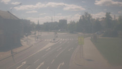Křižovatka ulic Komenského a Velké Novosady