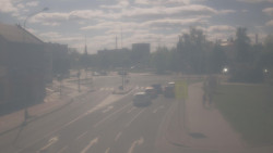 Křižovatka ulic Komenského a Velké Novosady