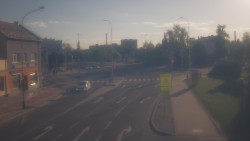 Křižovatka ulic Komenského a Velké Novosady