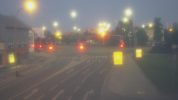 Křižovatka ulic Komenského a Velké Novosady