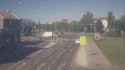 Křižovatka ulic Komenského a Velké Novosady