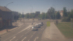 Křižovatka ulic Komenského a Velké Novosady