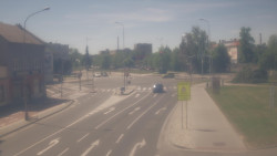 Křižovatka ulic Komenského a Velké Novosady