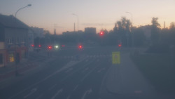 Křižovatka ulic Komenského a Velké Novosady