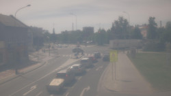 Křižovatka ulic Komenského a Velké Novosady