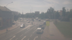 Křižovatka ulic Komenského a Velké Novosady