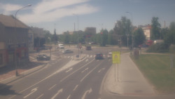 Křižovatka ulic Komenského a Velké Novosady