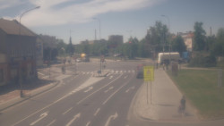 Křižovatka ulic Komenského a Velké Novosady