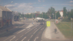 Křižovatka ulic Komenského a Velké Novosady