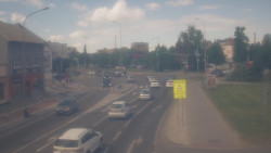 Křižovatka ulic Komenského a Velké Novosady