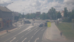 Křižovatka ulic Komenského a Velké Novosady