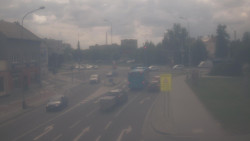 Křižovatka ulic Komenského a Velké Novosady