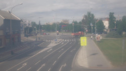 Křižovatka ulic Komenského a Velké Novosady