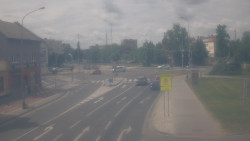 Křižovatka ulic Komenského a Velké Novosady