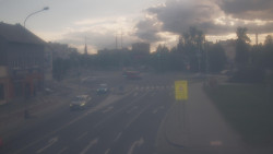 Křižovatka ulic Komenského a Velké Novosady