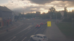 Křižovatka ulic Komenského a Velké Novosady